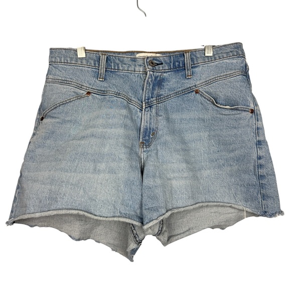 Abercrombie & Fitch Relaxed Denim Dad Shorts - Picture 2 of 5
